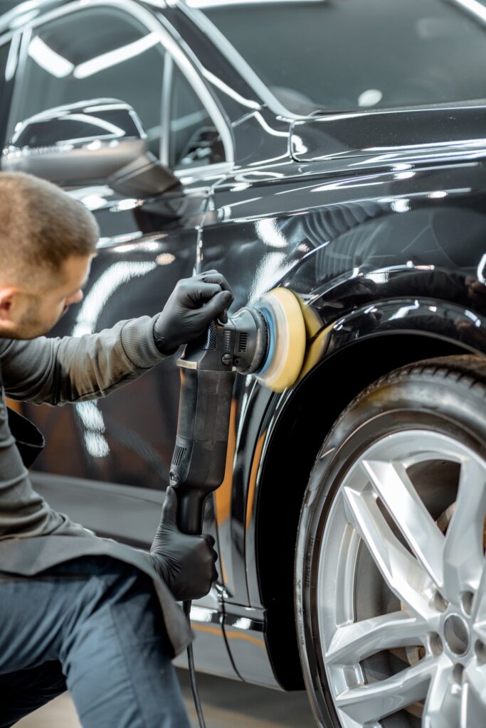 Professional vehicle body polishing