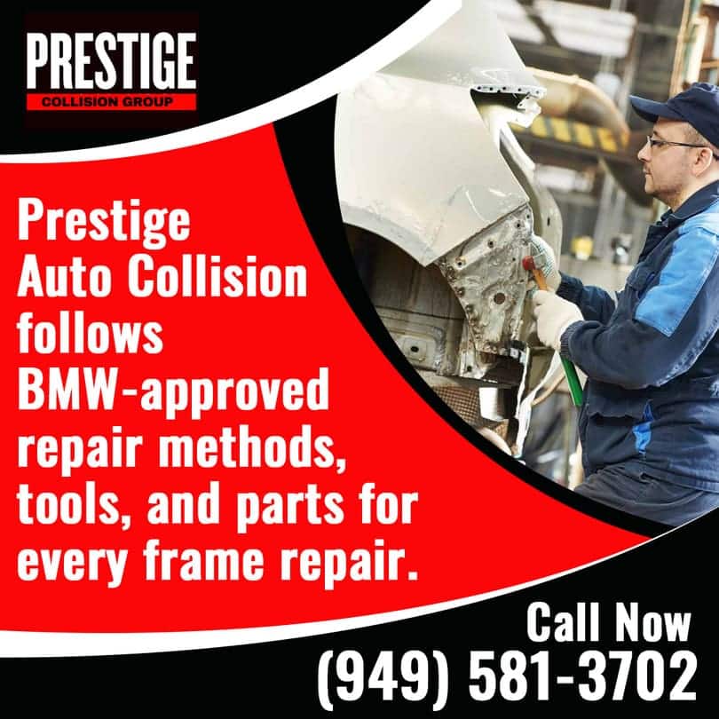 Prestige Auto Collision BMW-approved repair methods