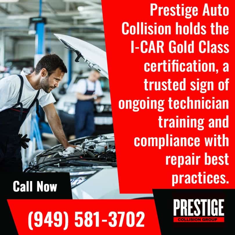 Prestige Auto Collision I-CAR Gold Class certification